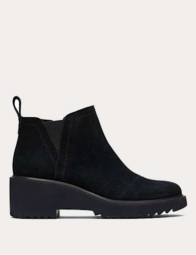 Suede Platform Ankle Boots TOMS M S