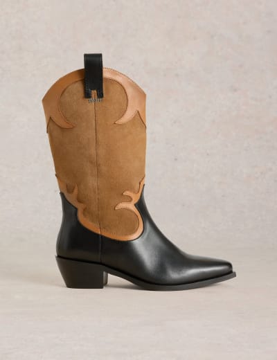 Chelsea Brogue Detail Flatform Boots M S Collection M S