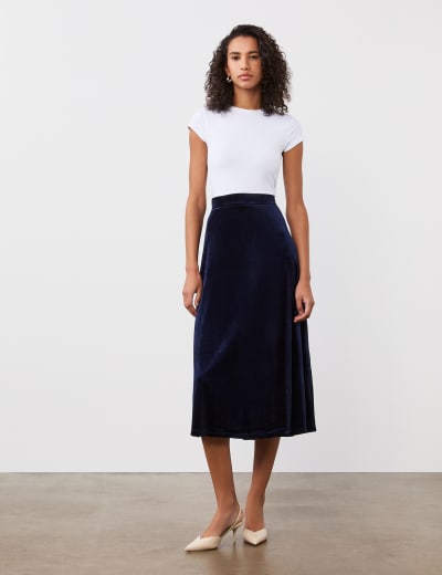 White stuff velvet mini skirt 2025
