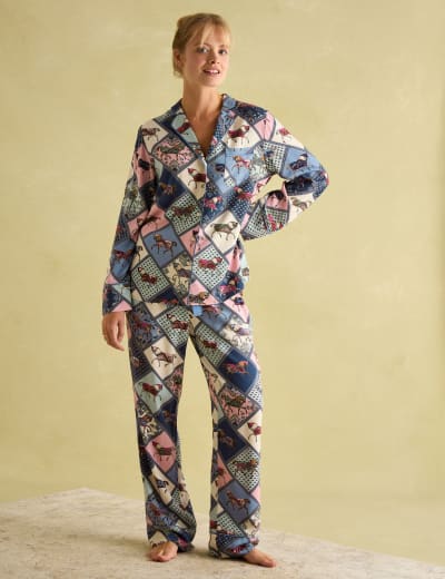 Women s Zebra Cheetah Family Christmas Pyjama Set M S Collection M S