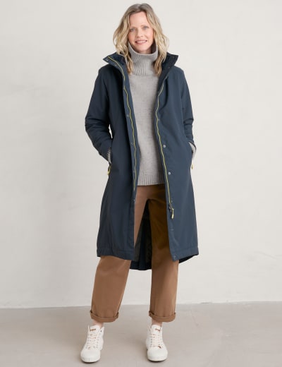 M&s funnel neck coat womens hotsell
