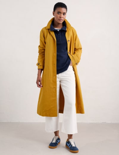 Quilted Collared Relaxed Longline Coat French Connection M S