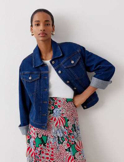 Denim Trucker Jacket | Per Una | M&S