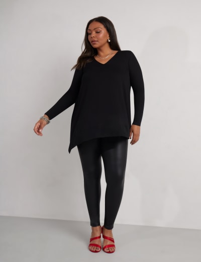 M&s faux leather leggings discount