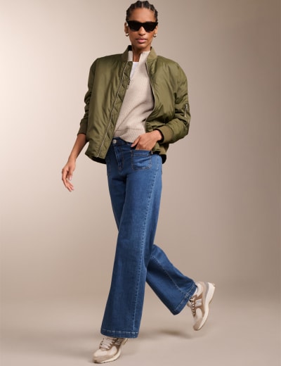 Padded Bomber Jacket M S Collection M S