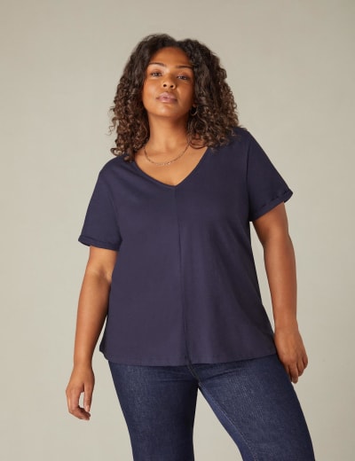 V neck wrap jumper on sale