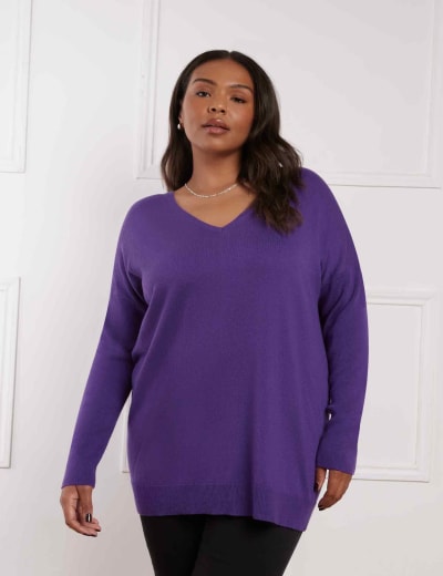 Scoop neck cashmere sweater sale