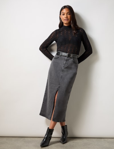Satin Midaxi Slip Skirt M S Collection M S