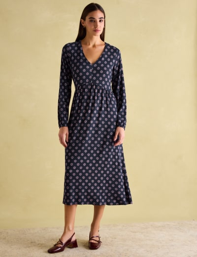 Paisley V Neck Midaxi Tea Dress Per Una M S