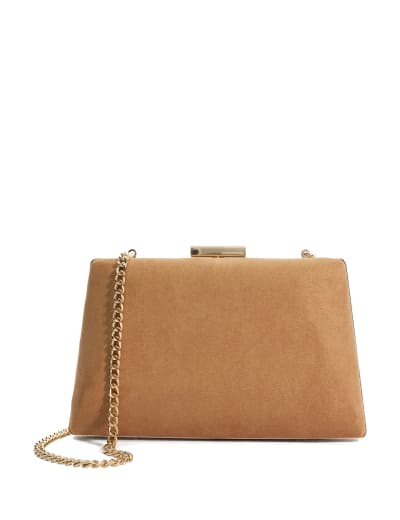 Metallic Chain Strap Clutch Bag Dune London M S