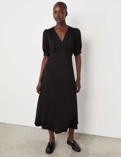 Monsoon black tie dresses top