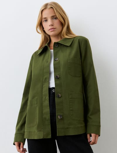 M&s green jacket deals