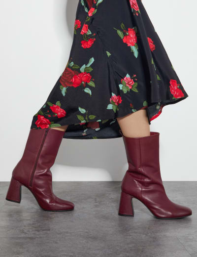 Red boots m&s hot sale