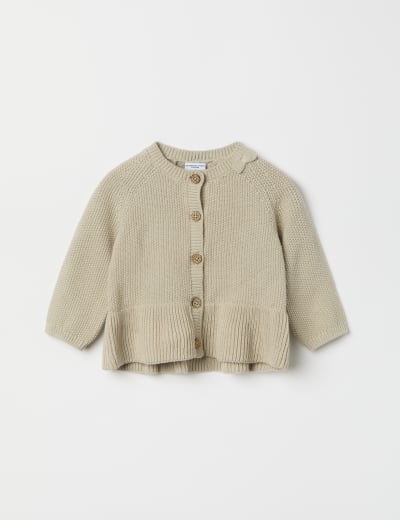 Pure Cotton Embroidered Cardigan 0 3 Yrs Mamas Papas M S