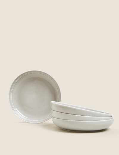 Set of 4 Marlowe Dinner Plates M S Collection M S