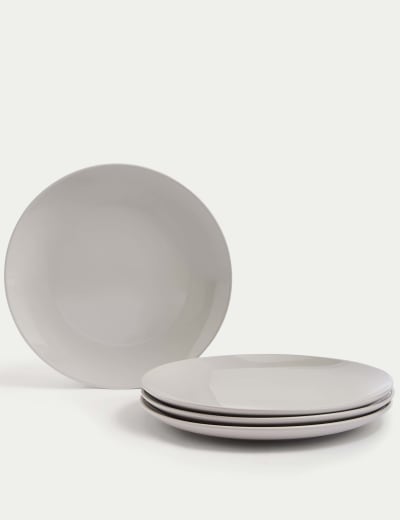 Set of 4 Tribeca Dinner Plates M S Collection M S