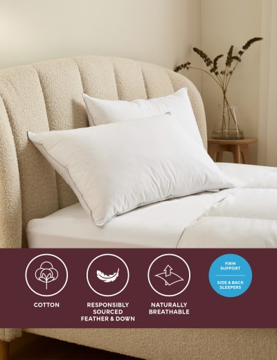 Firm cotton pillows top
