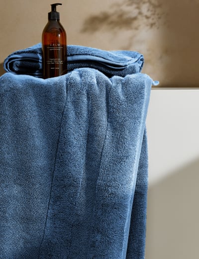 Pure Cotton Alphabet Printed Bath Towel M S Collection M S