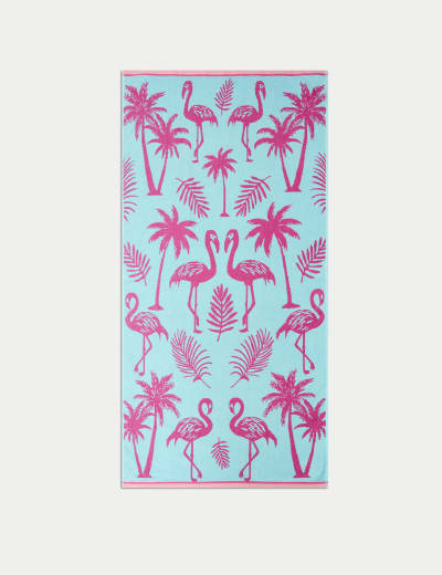 Pure Cotton Alphabet Printed Bath Towel M S Collection M S