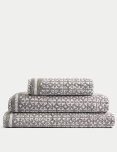 Border Terry Towel M S X Kelly Hoppen M S