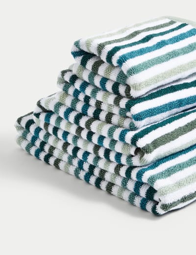 Pure Cotton Woven Floral Towel M S Collection M S
