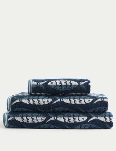 Pure Cotton Repeat Bee Towel M S Collection M S