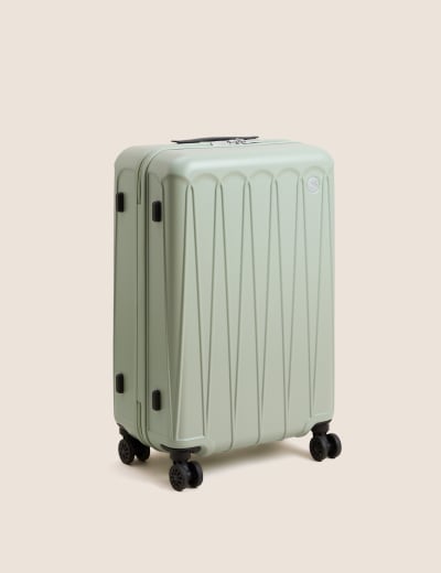 Set of 3 Prague 4 Wheel Hard Shell Suitcases M S Collection M S