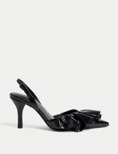 Sparkle Kitten Heel Slingback Shoes M S Collection M S