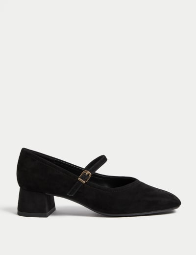 Wide Fit Suede Bow Flat Loafers M S Collection M S
