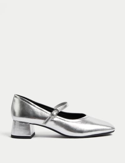 Silver court shoes marks and spencer deals
