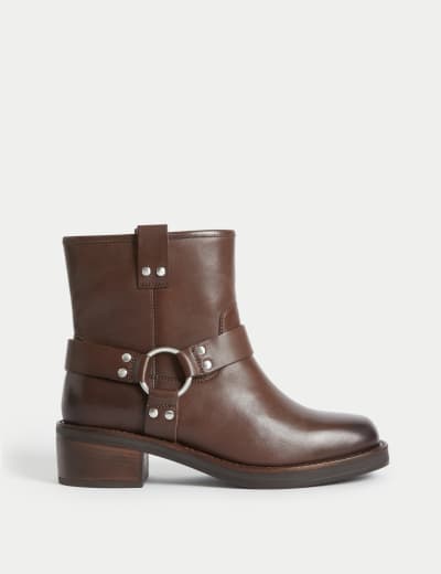 Suede Buckle Ankle Boots M S Collection M S