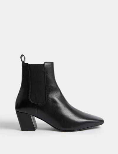 Chelsea Brogue Detail Flatform Boots M S Collection M S