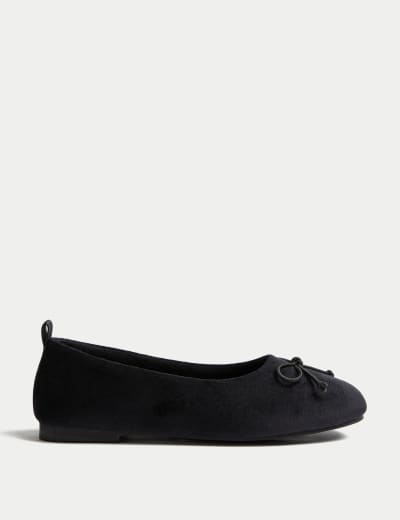 Bow Flat Ballet Pumps M S Collection M S