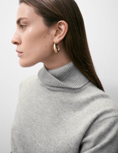 Marks and spencer women's cashmere polo neck outlet