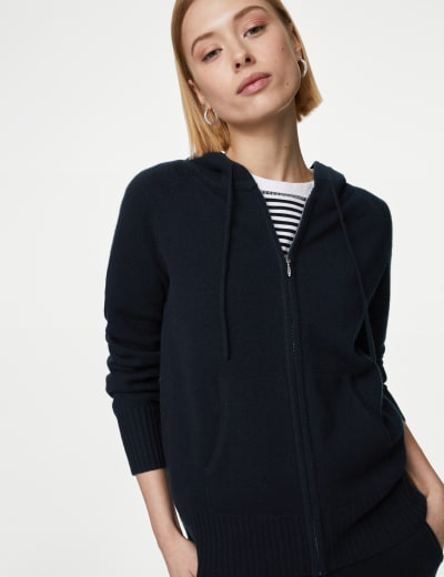 Pure Cashmere Crew Neck Cardigan Autograph M S