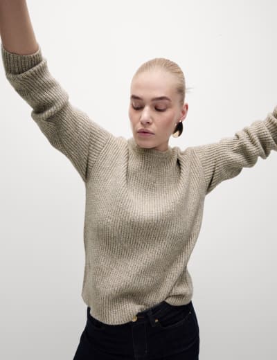 Marks and spencer ladies white jumpers hot sale