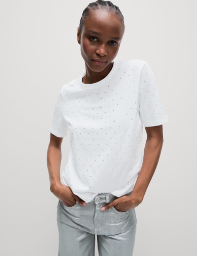 Embroidered Button Front Cardigan | Monsoon | M&S
