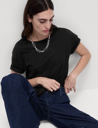 Relaxed Short Sleeve T Shirt M S Collection M S
