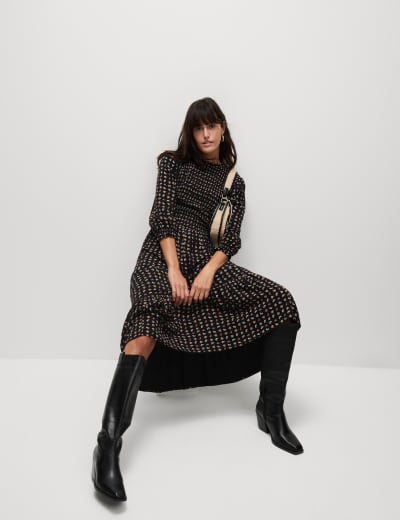 M&s checked dress hot sale