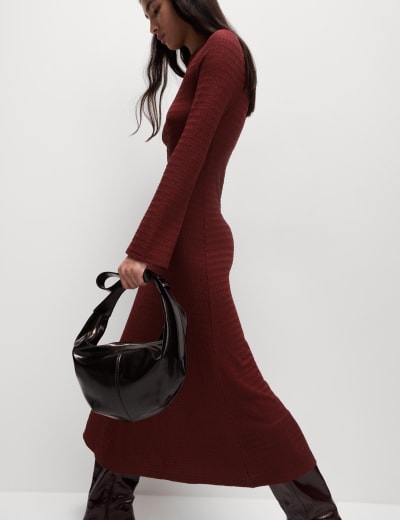M&s burgundy dress hotsell