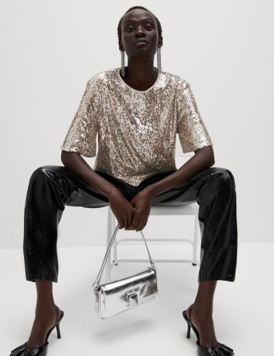Sheer polka dot top outlet