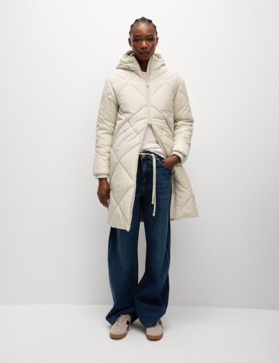 Lightweight Padded Parka Coat M S Collection M S