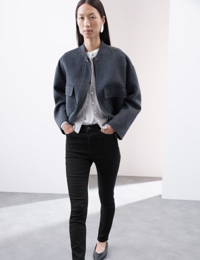 High waist super skinny jeans m&s top