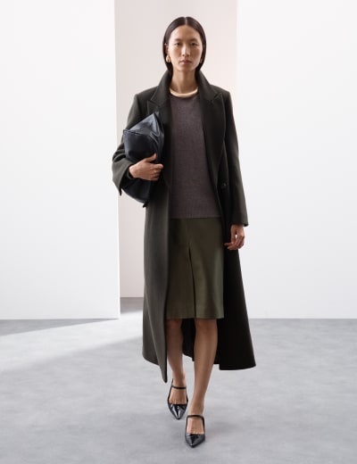 Suede Trench Coat Autograph M S