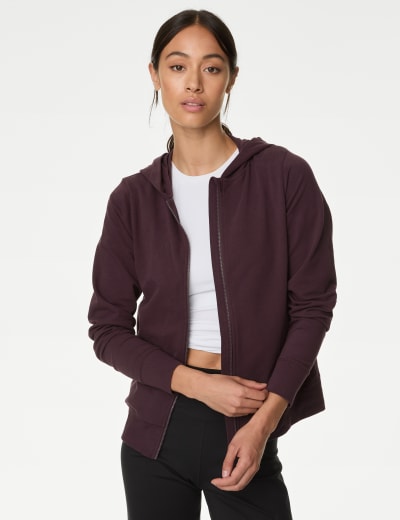 Soft Touch Knitted Zip Up Hoodie M S Collection M S