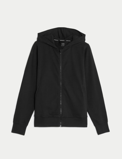 Pure Cotton Zip Up Hoodie M S Collection M S