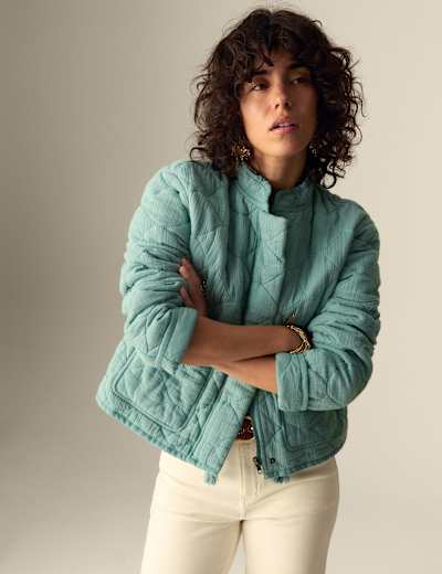 Quilted Short Jacket | Live Unlimited London | M&S Quilted Short Jacket | Live Unlimited London | M&S