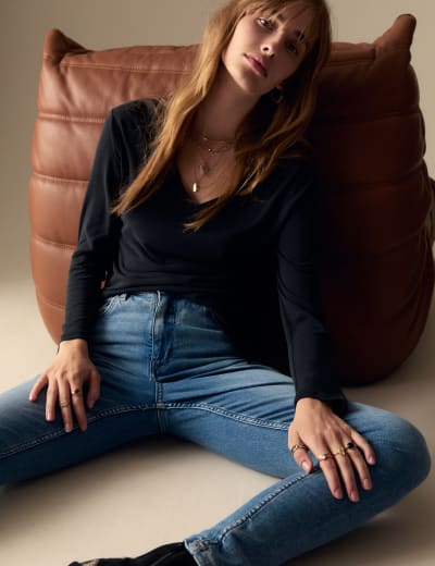 High waist super skinny jeans m&s hot sale
