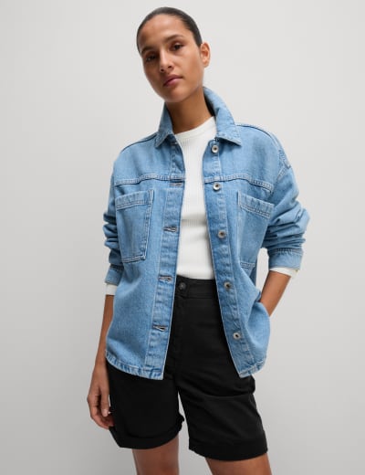 M&s ladies denim shorts online