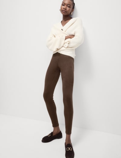 Faux Leather High Waisted Leggings M S Collection M S